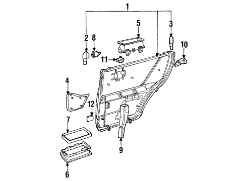 Audi 893-867-395-01C Pull Handle 893-867-395-01C Audi Pull Handle