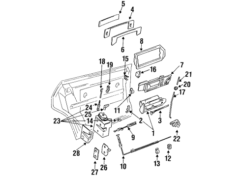 Audi 4A0-839-023 Handle, Inside Seal Audi 4A0-839-023 Handle, Inside Seal
