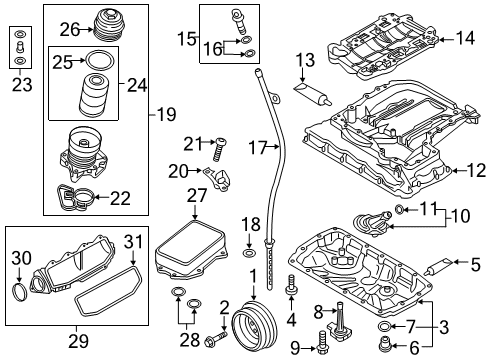 Audi 06M-115-113 Intake Connector Bolt 06M-115-113 Audi Intake Connector Bolt