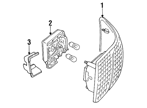 Audi 4A0-945-568 Socket Retainer Bracket 4A0-945-568 Audi Socket Retainer Bracket