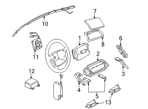 Audi 8A1-880-201-T-3VY Passenger Inflator Module Audi 8A1-880-201-T-3VY Passenger Inflator Module