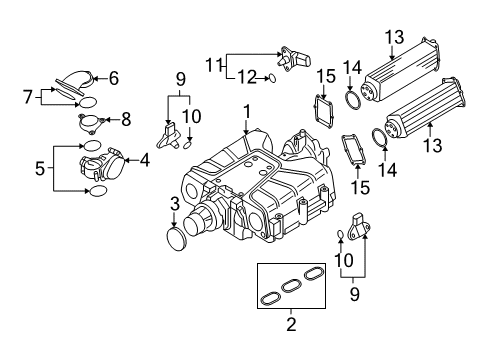 Audi 079-133-185-CG Intake Manifold 079-133-185-CG Audi Intake Manifold