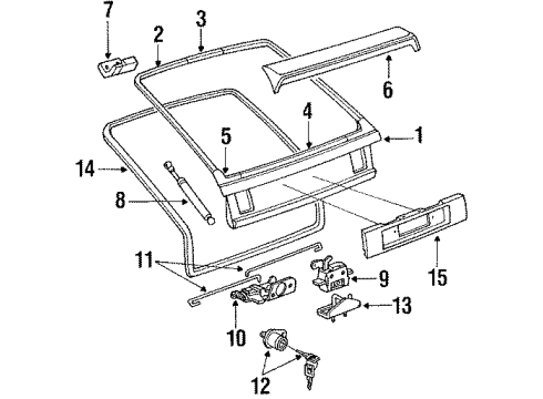 Audi 8A0-853-745-2ZZ Nameplate