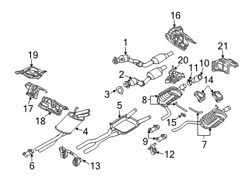 8E0-253-609-FL Audi Muffler