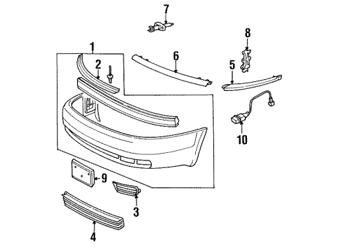 Audi 4A0-807-233 Bumper Cover Support Audi 4A0-807-233 Bumper Cover Support