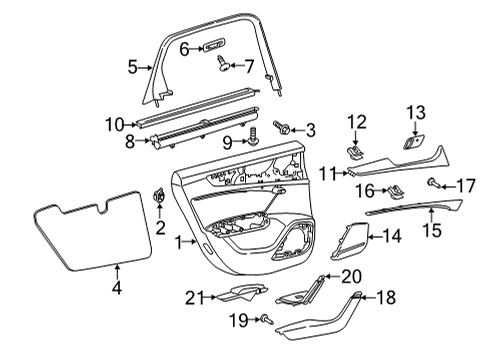 Audi 4K5-867-420-P-6FW Trim 4K5-867-420-P-6FW Audi Trim