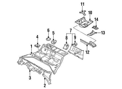 Audi 8A0-804-102 Strap 8A0-804-102 Audi Strap