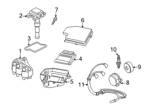 Audi 4A0-905-351 Ignition Module Audi 4A0-905-351 Ignition Module