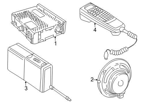 Audi 4A0-035-381-C Speaker 4A0-035-381-C Audi Speaker