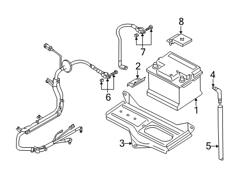 Audi 4B1-971-235-A Negative Cable 4B1-971-235-A Audi Negative Cable