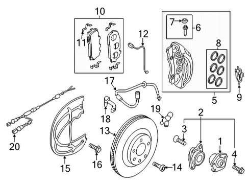 Audi 4M0-611-845-N Brake Hose Bracket 4M0-611-845-N Audi Brake Hose Bracket