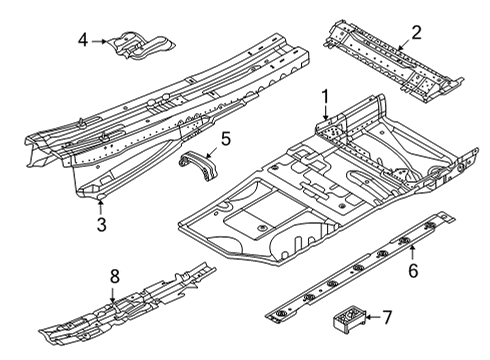 Audi N-105-266-03 Crossmember Bolt Audi N-105-266-03 Crossmember Bolt