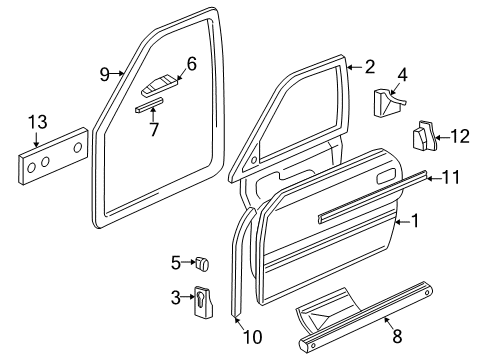 Audi 4D4-864-800 Water Deflector 4D4-864-800 Audi Water Deflector
