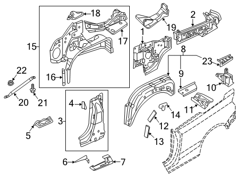 Audi 8V7-825-353 Balance Weight Cover 8V7-825-353 Audi Balance Weight Cover