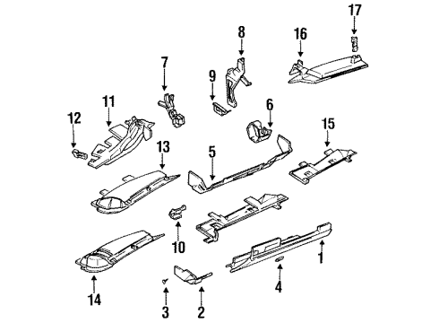 Audi 4A0-863-096 Pad Bracket 4A0-863-096 Audi Pad Bracket