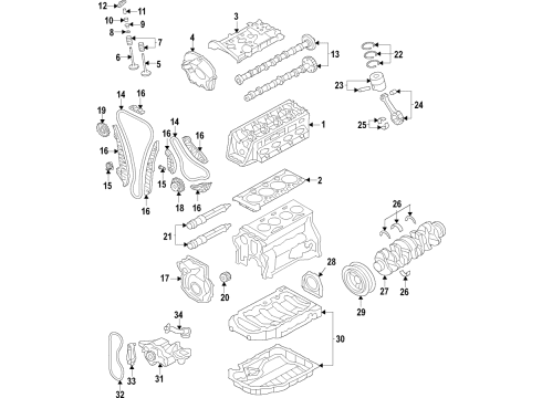 06H-100-034-J Audi Long Block