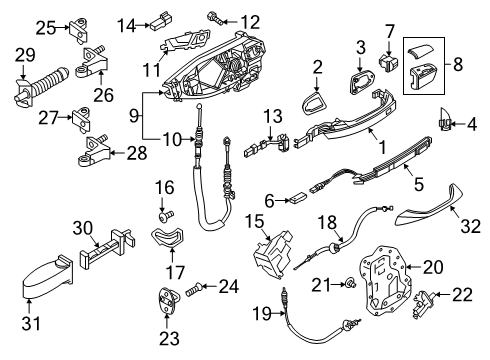 Audi 4N0-971-687-BC Wire Harness 4N0-971-687-BC Audi Wire Harness