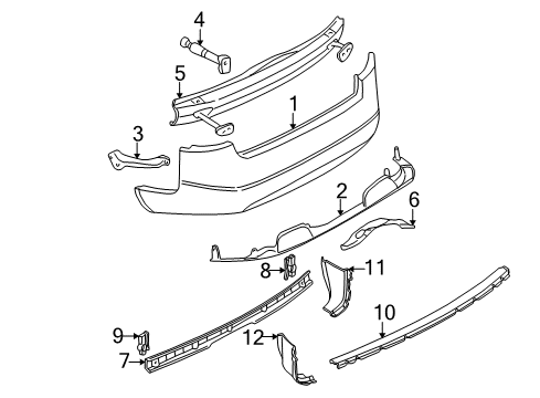 Audi 4A0-807-385 Bumper Cover Support 4A0-807-385 Audi Bumper Cover Support