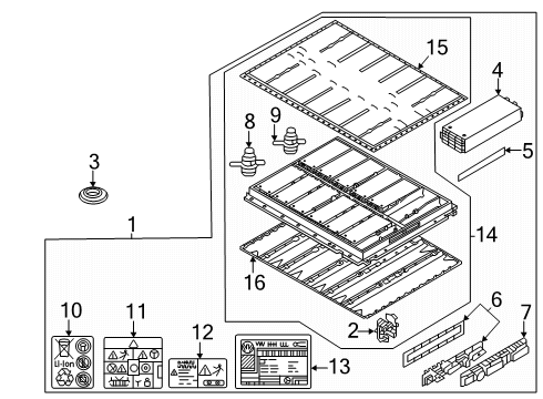 1EA-801-192-A Audi Battery Connector