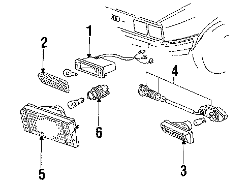 Audi 813-953-056 Parking/Turn Lamp Audi 813-953-056 Parking/Turn Lamp