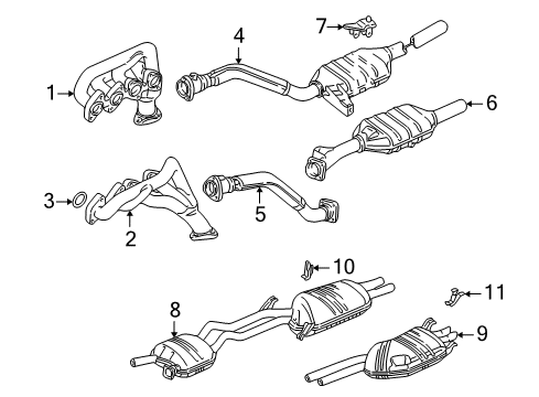 Audi 4D0-253-101-BC Front Pipe Audi 4D0-253-101-BC Front Pipe