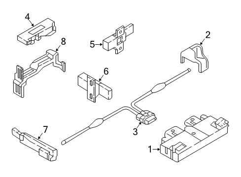 8W0-959-754-DA-TKE Audi Transmitter