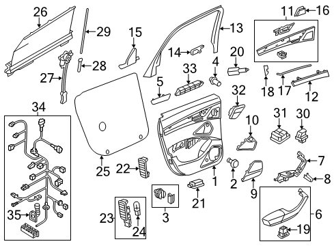 Audi 4H0-898-058-DH5 Hardware Kit 4H0-898-058-DH5 Audi Hardware Kit