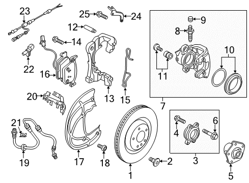 Audi 8W0-698-451-L Rear Pads 8W0-698-451-L Audi Rear Pads