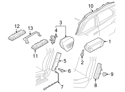 Audi 4KE-880-741-F Airbag Audi 4KE-880-741-F Airbag