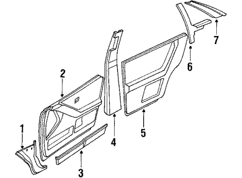 Audi 893-867-172-B-7FR Pull Handle 893-867-172-B-7FR Audi Pull Handle
