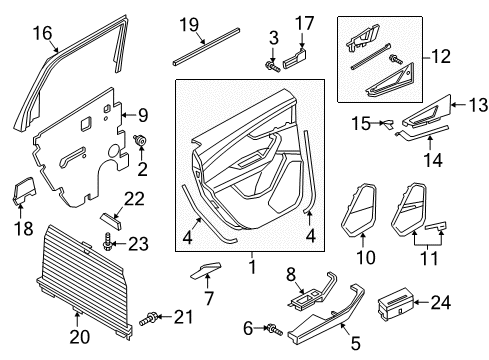 Audi 4M8-868-451-A-1JO Grille Audi 4M8-868-451-A-1JO Grille