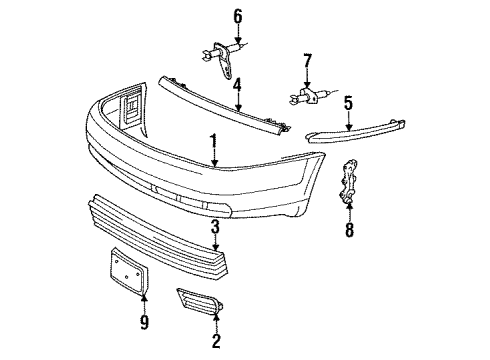 Audi 4A0-807-287-M-3FZ License Bracket Audi 4A0-807-287-M-3FZ License Bracket
