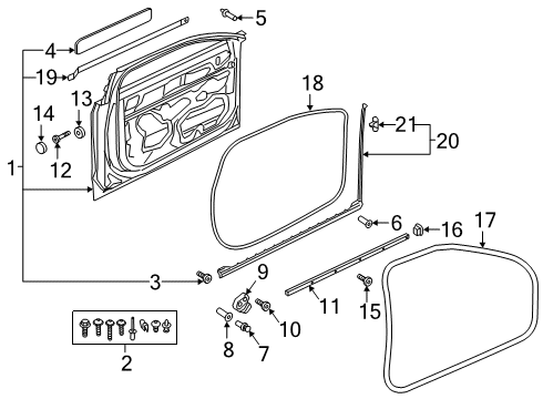 Audi 4N0-098-619-A Att.Set Audi 4N0-098-619-A Att.Set