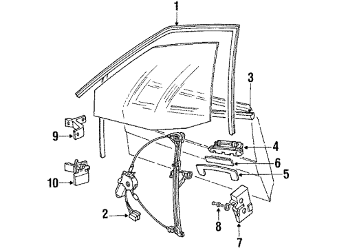 893-837-398-B Audi Window Regulator
