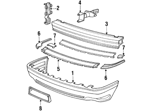 Audi 893-807-105-D-7DL Bumper Cover Audi 893-807-105-D-7DL Bumper Cover