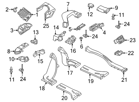 Audi 8W1-857-069 Duct 8W1-857-069 Audi Duct