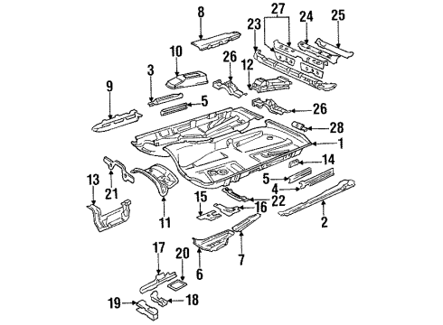 Audi 8A0-803-205-A Floor Pan
