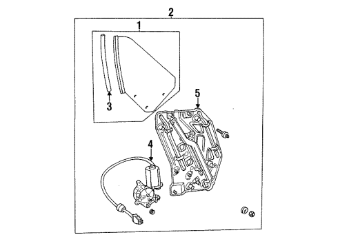 Audi 8G0-839-729-B Glass Assembly Audi 8G0-839-729-B Glass Assembly