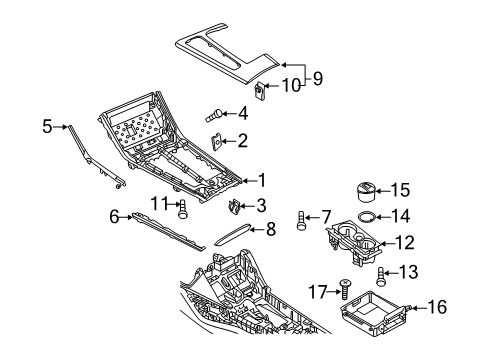 Audi 4K1-863-969-R-6FW Trim 4K1-863-969-R-6FW Audi Trim