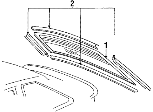 Audi 895-845-501-G Back Glass Audi 895-845-501-G Back Glass