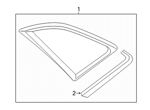 Audi 4K9-845-297-T-NVB Side Window Audi 4K9-845-297-T-NVB Side Window