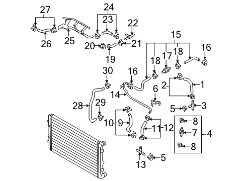 Audi 1J0-121-093-BE Clip 1J0-121-093-BE Audi Clip