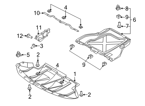 2005 Audi S4 Splash Shields Diagram 2