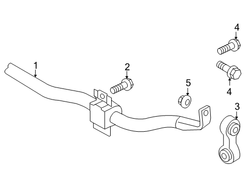 2016 Audi Q5 Stabilizer Bar & Components Diagram