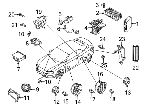2013 Audi RS5 Sound System Diagram