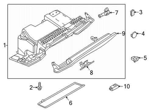 2025 Audi A6 allroad Glove Box