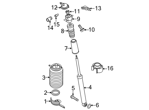 2013 Audi S7 Struts & Components Diagram 3