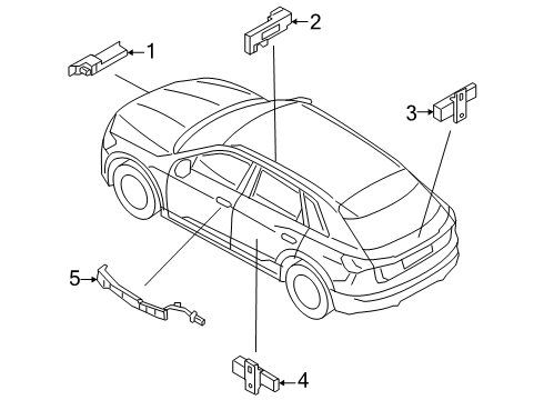 2024 Audi SQ8 e-tron Sportback Keyless Entry Components