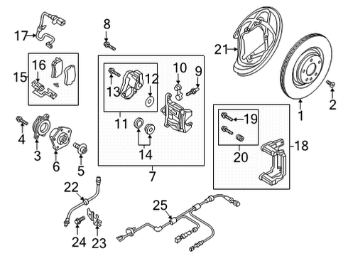 2021 Audi RS5 Parking Brake Diagram