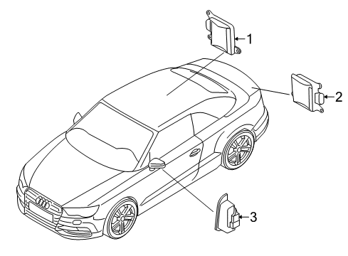 2015 Audi A3 Quattro Electrical Components Diagram